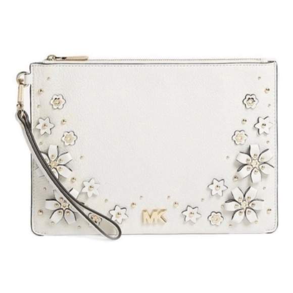 Michael Kors Handbags - Michael Kors Medium Floral Embellished Wristlet